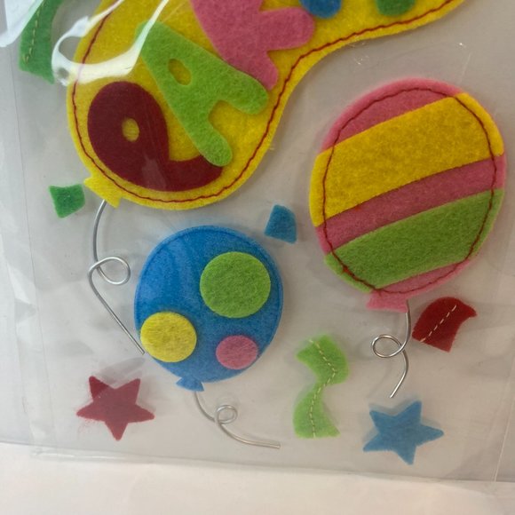 Scrapbook Embellishments Felt Stickers Party Balloon Stars Paper Crafts Cards - Picture 4 of 13